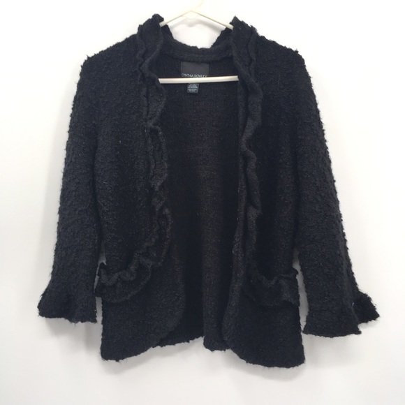 Cynthia Rowley Sweaters - Cynthia Rowley Ruffle Front  Cardigan Sweater Sz M